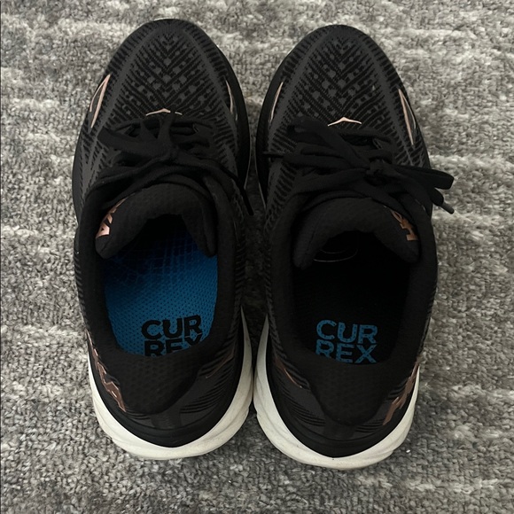 Hoka Black Rose Gold and White Athletic Shoes - Picture 2 of 4